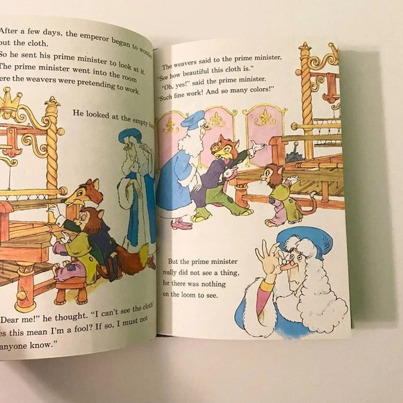 Vintage 1975 The Emperors New Clothes Disney World of Reading Book HC - Picture 10 of 14